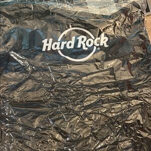 Hard Rock Cafe Black Drawstring Bag